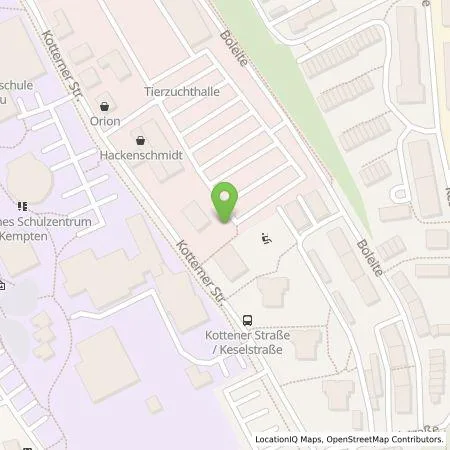 Standortübersicht der Tankstelle Allgäuer Überlandwerk GmbH in 87435 Kempten (Allgäu)