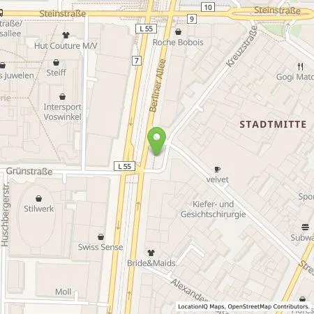 Standortübersicht der Tankstelle Stadtwerke Düsseldorf AG in 40212 Düsseldorf