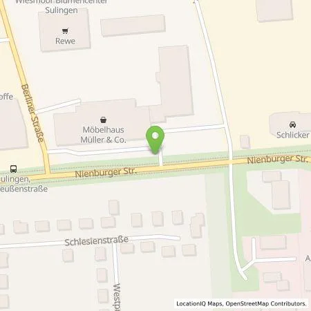 Standortübersicht der Tankstelle EWE Go GmbH in 27232 Sulingen