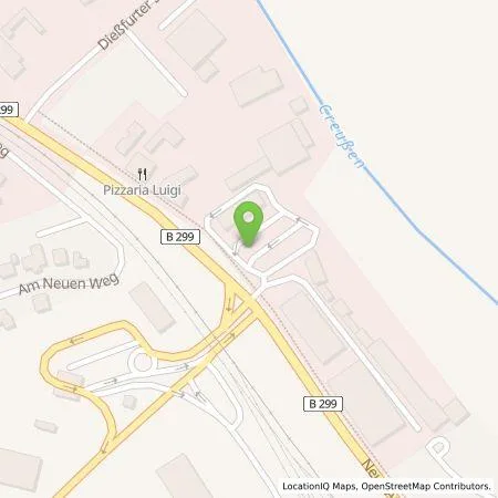 Standortübersicht der Tankstelle EWE Go GmbH in 92655 Grafenwöhr