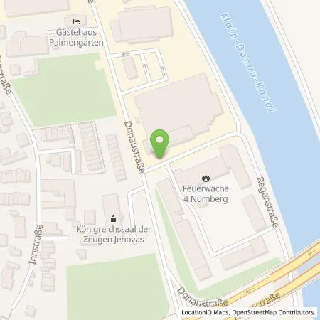 Standortübersicht der Tankstelle N-ERGIE Aktiengesellschaft in 90451 Nürnberg