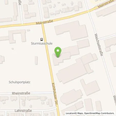 Standortübersicht der Tankstelle RhönEnergie Fulda GmbH in 36043 Fulda