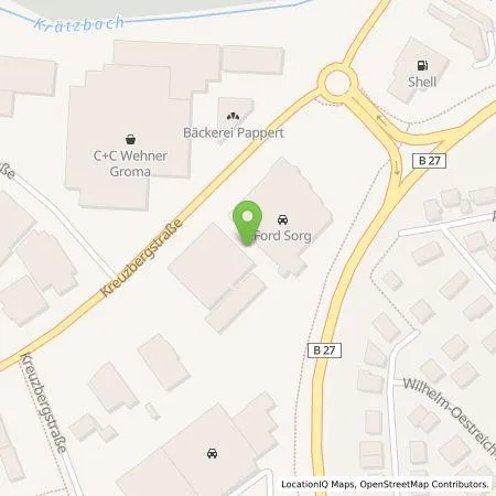 Standortübersicht der Tankstelle RhönEnergie Fulda GmbH in 36043 Fulda