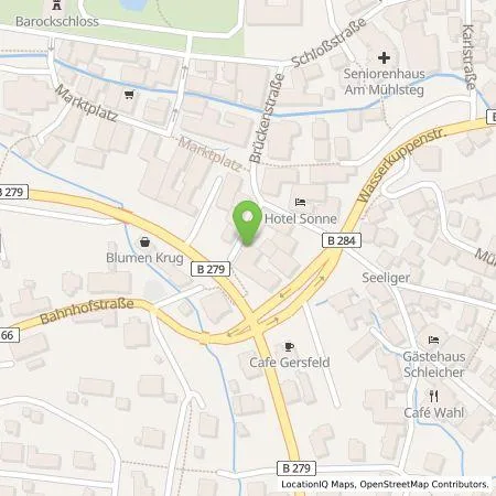 Standortübersicht der Tankstelle RhönEnergie Fulda GmbH in 36129 Gersfeld