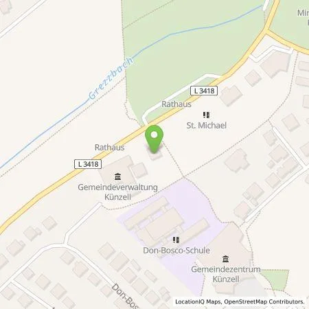 Standortübersicht der Tankstelle RhönEnergie Fulda GmbH in 36093 Künzell