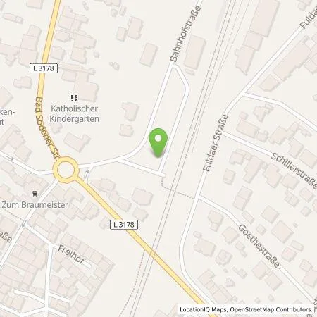 Standortübersicht der Tankstelle RhönEnergie Fulda GmbH in 63628 Bad Soden-Salmünster