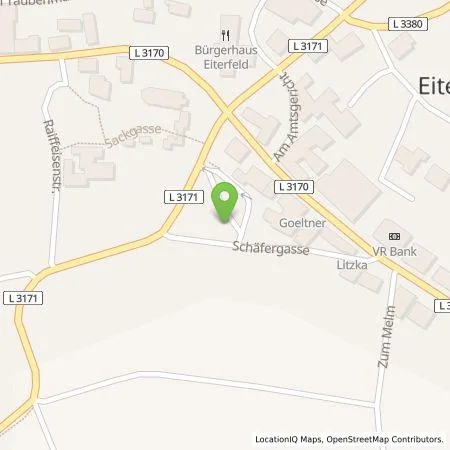 Standortübersicht der Tankstelle RhönEnergie Fulda GmbH in 36132 Eiterfeld