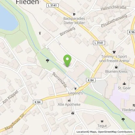 Standortübersicht der Tankstelle RhönEnergie Fulda GmbH in 36103 Flieden