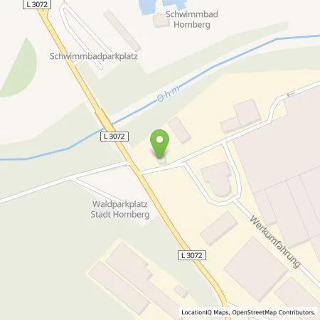 Standortübersicht der Tankstelle RhönEnergie Fulda GmbH in 35315 Homberg (Ohm)