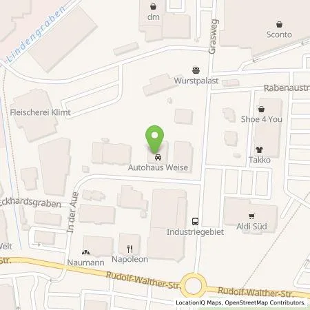 Standortübersicht der Tankstelle RhönEnergie Fulda GmbH in 63584 Gründau