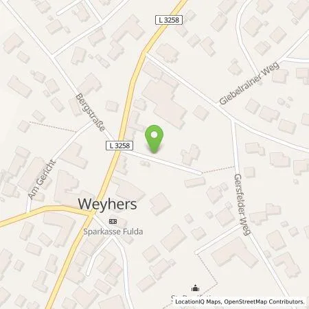 Standortübersicht der Tankstelle RhönEnergie Fulda GmbH in 36157 Ebersburg-Weyhers