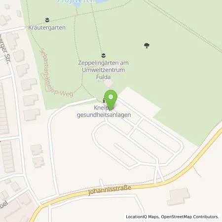 Standortübersicht der Tankstelle RhönEnergie Fulda GmbH in 36041 Fulda