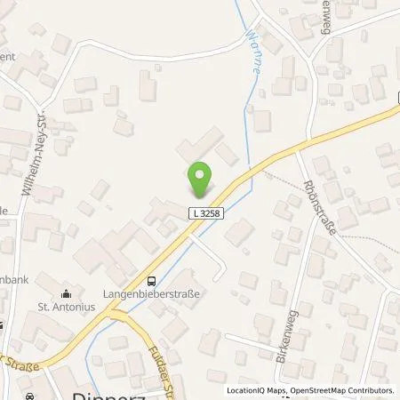 Standortübersicht der Tankstelle RhönEnergie Fulda GmbH in 36160 Dipperz