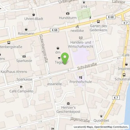 Standortübersicht der Tankstelle RhönEnergie Fulda GmbH in 35037 Marburg