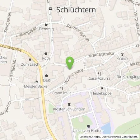 Standortübersicht der Tankstelle RhönEnergie Fulda GmbH in 36381 Schlüchtern