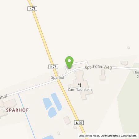 Standortübersicht der Tankstelle RhönEnergie Fulda GmbH in 36148 Kalbach