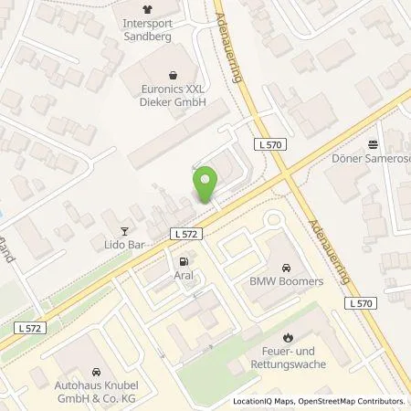 Standortübersicht der Tankstelle Westfalen AG in 48683 Ahaus