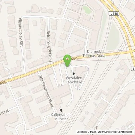 Standortübersicht der Tankstelle Westfalen AG in 48147 Münster