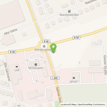 Standortübersicht der Tankstelle Westfalen AG in 59348 Lüdinghausen