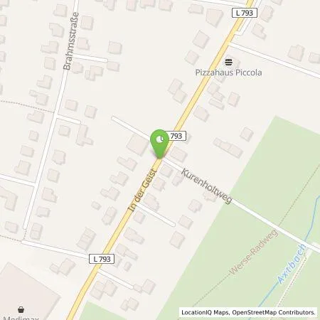 Standortübersicht der Tankstelle Westfalen AG in 59302 Oelde