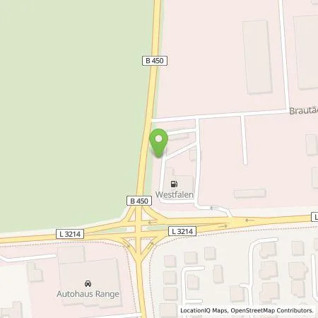 Standortübersicht der Tankstelle Westfalen AG in 34560 Fritzlar