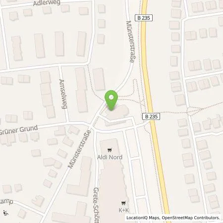 Standortübersicht der Tankstelle Westfalen AG in 48308 Senden