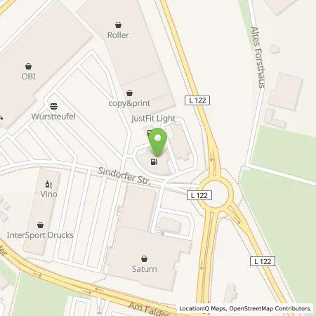 Standortübersicht der Tankstelle Westfalen AG in 50171 Kerpen