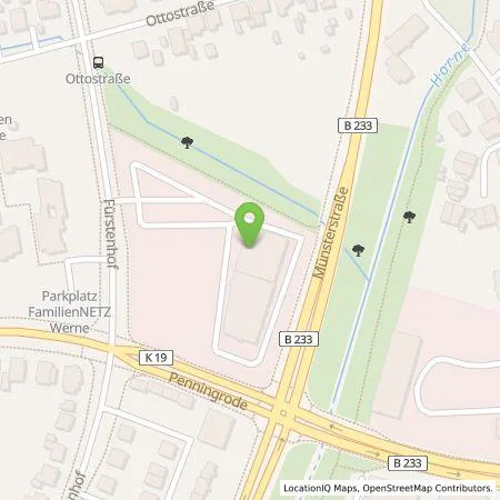 Standortübersicht der Tankstelle Westfalen AG in 59368 Werne