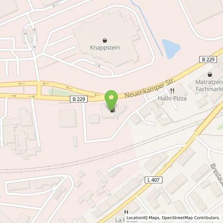 Standortübersicht der Tankstelle Shell Deutschland GmbH in 42855 Remscheid