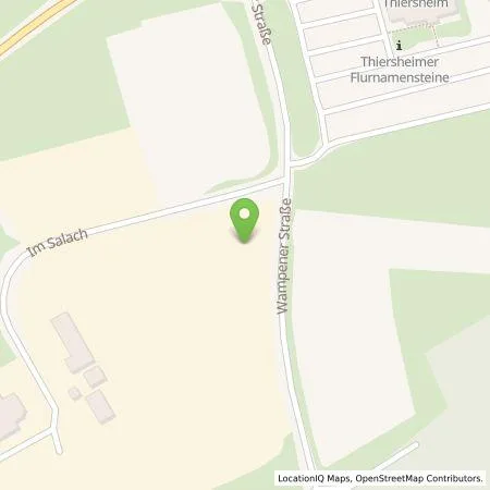 Standortübersicht der Tankstelle Citywatt GmbH in 95707 Thiersheim