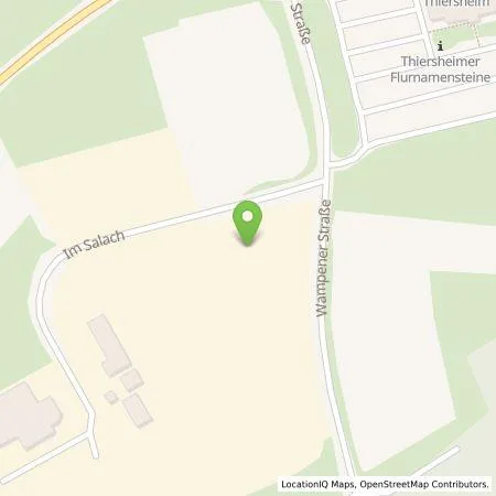 Standortübersicht der Tankstelle Citywatt GmbH in 95707 Thiersheim