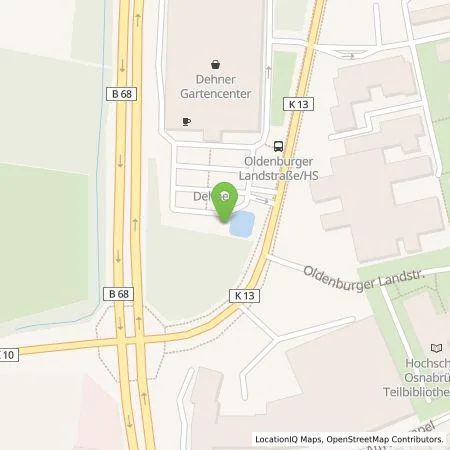 Standortübersicht der Tankstelle Citywatt GmbH in 49090 Osnabrück