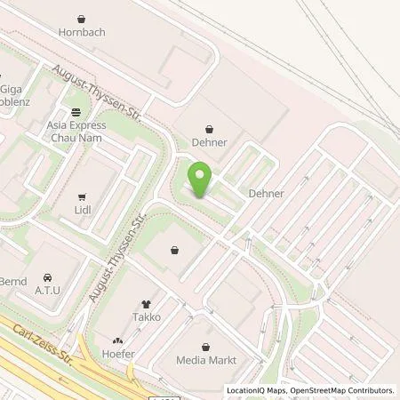 Standortübersicht der Tankstelle Citywatt GmbH in 56070 Koblenz