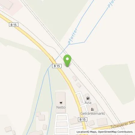 Standortübersicht der Tankstelle Citywatt GmbH in 93096 Köfering