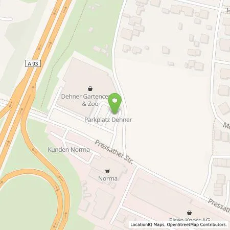 Standortübersicht der Tankstelle Citywatt GmbH in 92637 Weiden