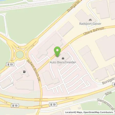 Standortübersicht der Tankstelle Citywatt GmbH in 73431 Aalen