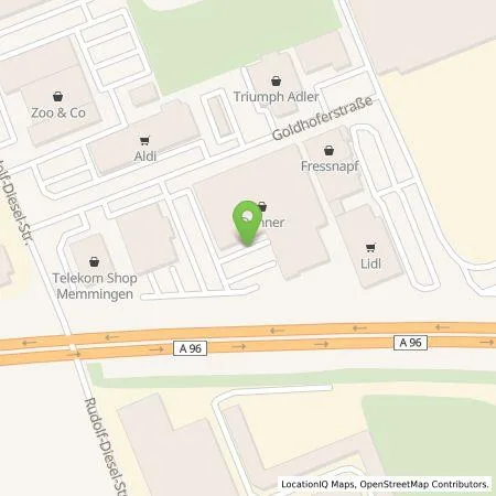 Standortübersicht der Tankstelle Citywatt GmbH in 87700 Memmingen