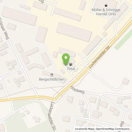 Standortübersicht der Tankstelle Citywatt GmbH in 14913 Jüterbog