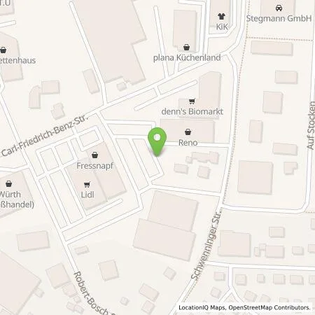 Standortübersicht der Tankstelle Citywatt GmbH in 78073 Bad Dürrheim