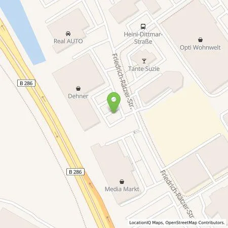 Standortübersicht der Tankstelle Citywatt GmbH in 97424 Schweinfurt