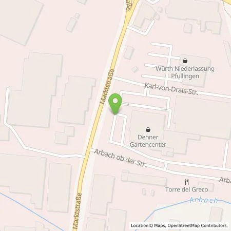 Standortübersicht der Tankstelle Citywatt GmbH in 72793 Pfullingen