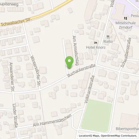 Standortübersicht der Tankstelle Citywatt GmbH in 90513 Zirndorf