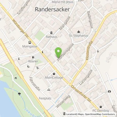 Standortübersicht der Tankstelle Citywatt GmbH in 97236 Randersacker