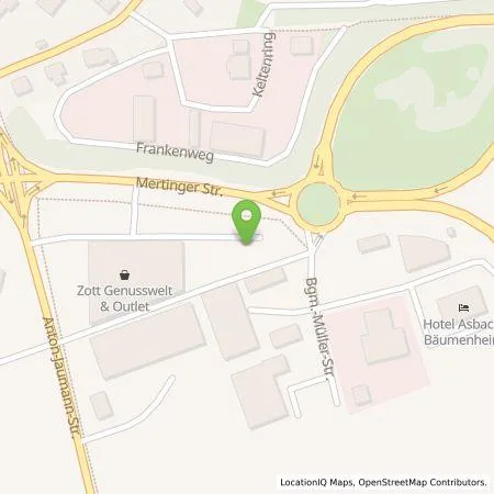 Standortübersicht der Tankstelle Citywatt GmbH in 86663 Asbach