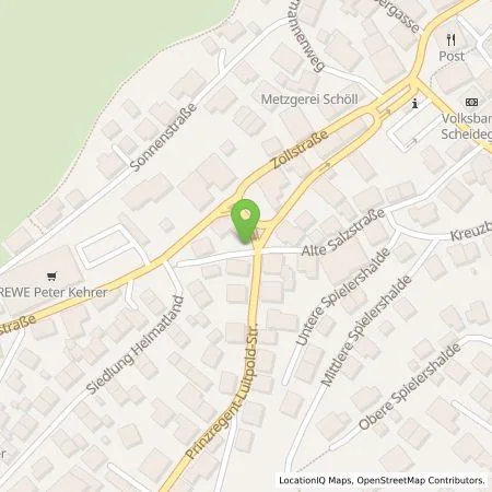 Standortübersicht der Tankstelle Citywatt GmbH in 88175 Scheidegg