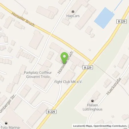 Standortübersicht der Tankstelle Citywatt GmbH in 58511 Lüdenscheid