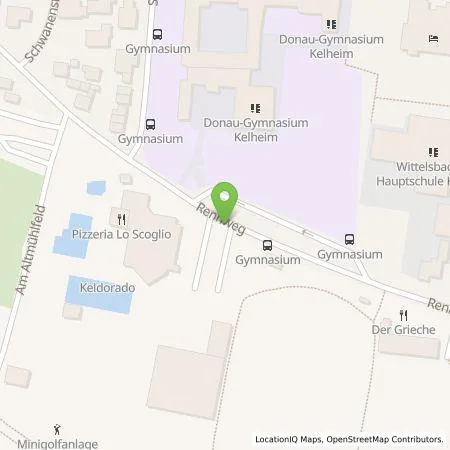 Standortübersicht der Tankstelle STADTWERKE KELHEIM GmbH & Co KG in 93309 Kelheim