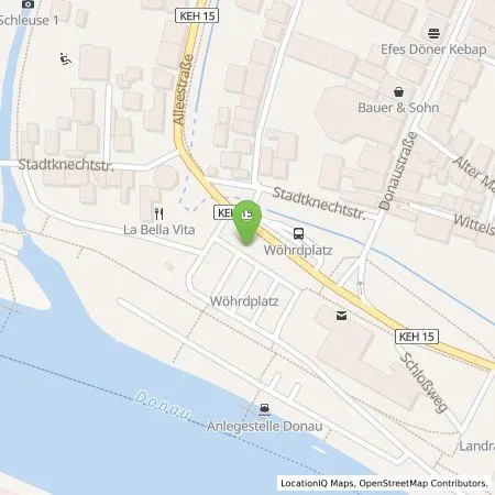 Standortübersicht der Tankstelle STADTWERKE KELHEIM GmbH & Co KG in 93309 Kelheim