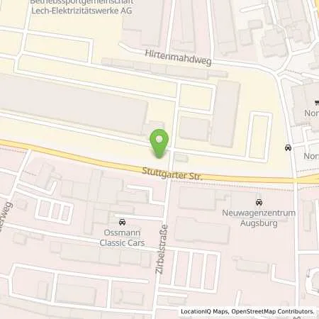 Standortübersicht der Tankstelle Lechwerke AG in 86154 Augsburg