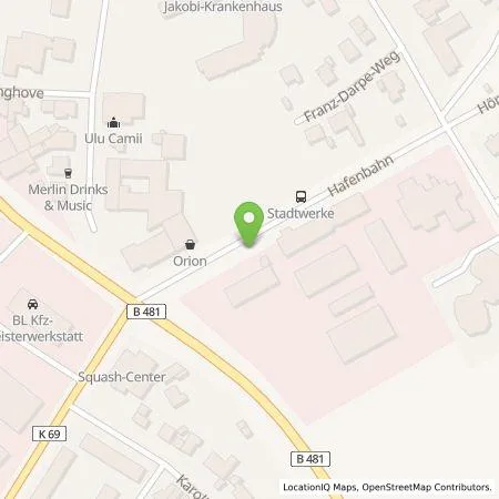 Standortübersicht der Tankstelle RheiNet GmbH in 48431 Rheine